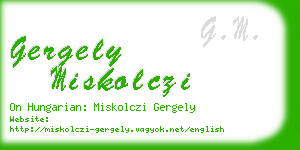 gergely miskolczi business card